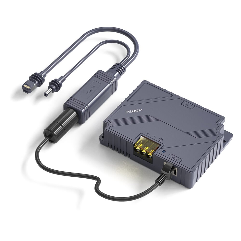 100W Isolated Gigabit POE Splitter Long Range 100 Meters Compatible with Starlink Accessories