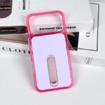 Shockproof iPhone 18 Case with Foldable Kickstand, Matte Thickened PC Hard Shell