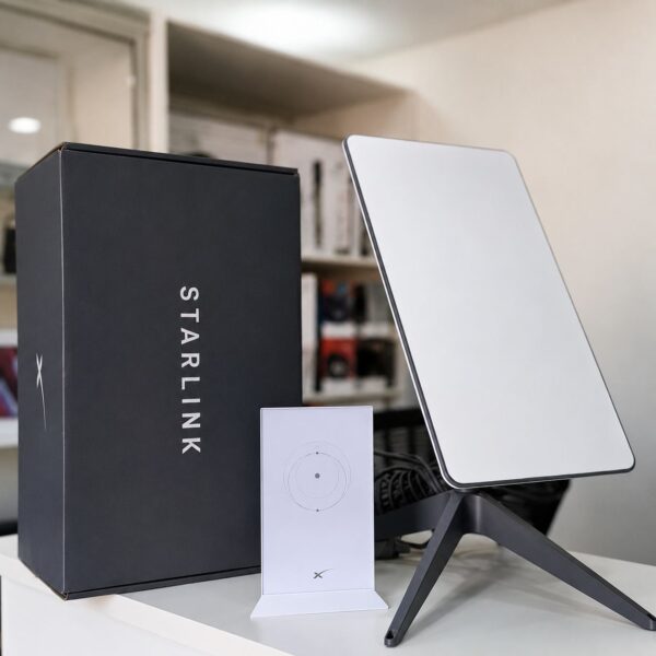 Bestselling HD Starlink Mini Installation Kit with Digital AC Dual-Band Wi-Fi System in Aluminum and Plastic - White Internet Kit