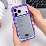 Shockproof iPhone 18 Case with Foldable Kickstand, Matte Thickened PC Hard Shell