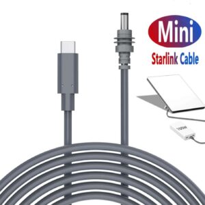 100W USB-C to DC Power Cable for Starlink Mini, 20V 5A Waterproof Charging Cord