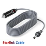 12V-24V 100W Waterproof Cigarette Lighter to DC Car Charger Cable for Starlink Mini