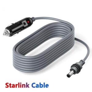 12V-24V 100W Waterproof Cigarette Lighter to DC Car Charger Cable for Starlink Mini
