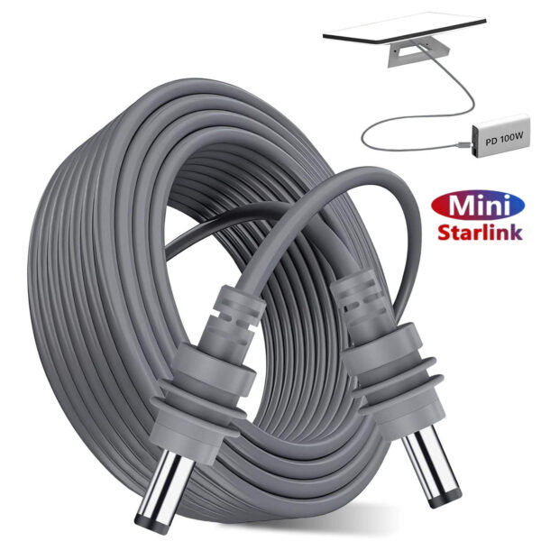 100W PD Waterproof DC Power Cable for Starlink Mini, Outdoor Replacement Charging Cable