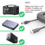 USB-C PD to DC Power Cable for Starlink Mini, Compatible with 100W PD Power Banks