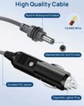 12V-24V 100W Waterproof Cigarette Lighter to DC Car Charger Cable for Starlink Mini