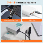 3-in-1 Car DC to USB-C/DC Power Cable for Starlink Mini, Waterproof Power Adapter