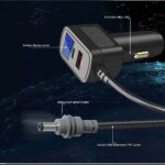 12V-24V Cigarette Lighter to DC Power Cable for Starlink Mini with LED Socket, USB-C & USB-A Ports