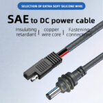High Quality SAE to DC Power Cable for Starlink Mini DC Power Cable From Source 18AWG DC Compatible with Starlink Mini