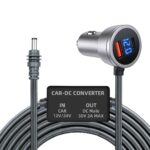 Starlink Mini 12V-24V to 30V 2A Car Charger with DC Step-Up Converter, Digital Display & Dual USB Ports