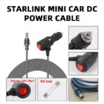 Starlink Mini Car DC Power Cable with Cigarette Lighter Plug, Waterproof On/Off Switch