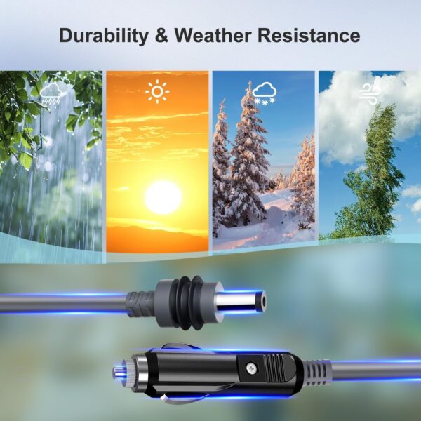 Starlink Mini CAT6 PoE Ethernet Cable 305m with DC 5.5×2.1mm Male Connector