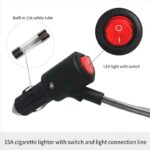 Starlink Mini Car DC Power Cable with Cigarette Lighter Plug, Waterproof On/Off Switch