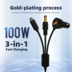 Starlink Mini 3-in-1 24V Car Power Cable with Digital Display & Gold-Plated DC Connector