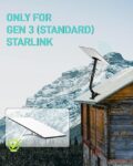 Gen 3 Starlink Mounting Kit - Durable Outdoor Satellite Dish Installation Accessories
