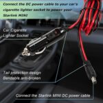 Starlink Mini Portable DC Power Cable with Cigarette Lighter Plug