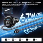 Starlink Cable Multiple Lengths of USB Type-C - DC Power Adapter Cable for Starlink Mini Cable DC Power