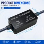Starlink Mini 12V-24V to 30V 2A Car Charger with DC Step-Up Converter, Digital Display & Dual USB Ports
